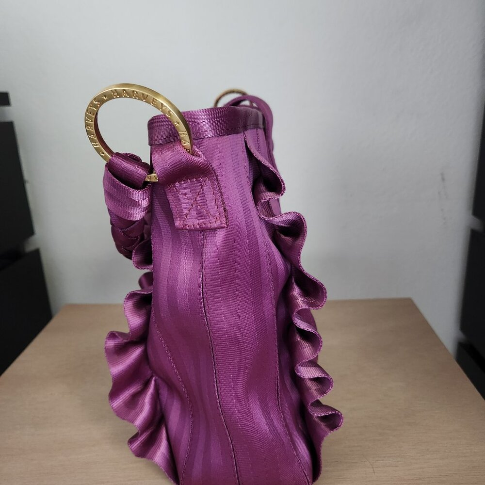 Harveys Lola Ruffle Shoulder Bag with Gold-tone Hardware - Picture 4 of 8